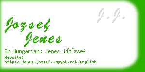 jozsef jenes business card